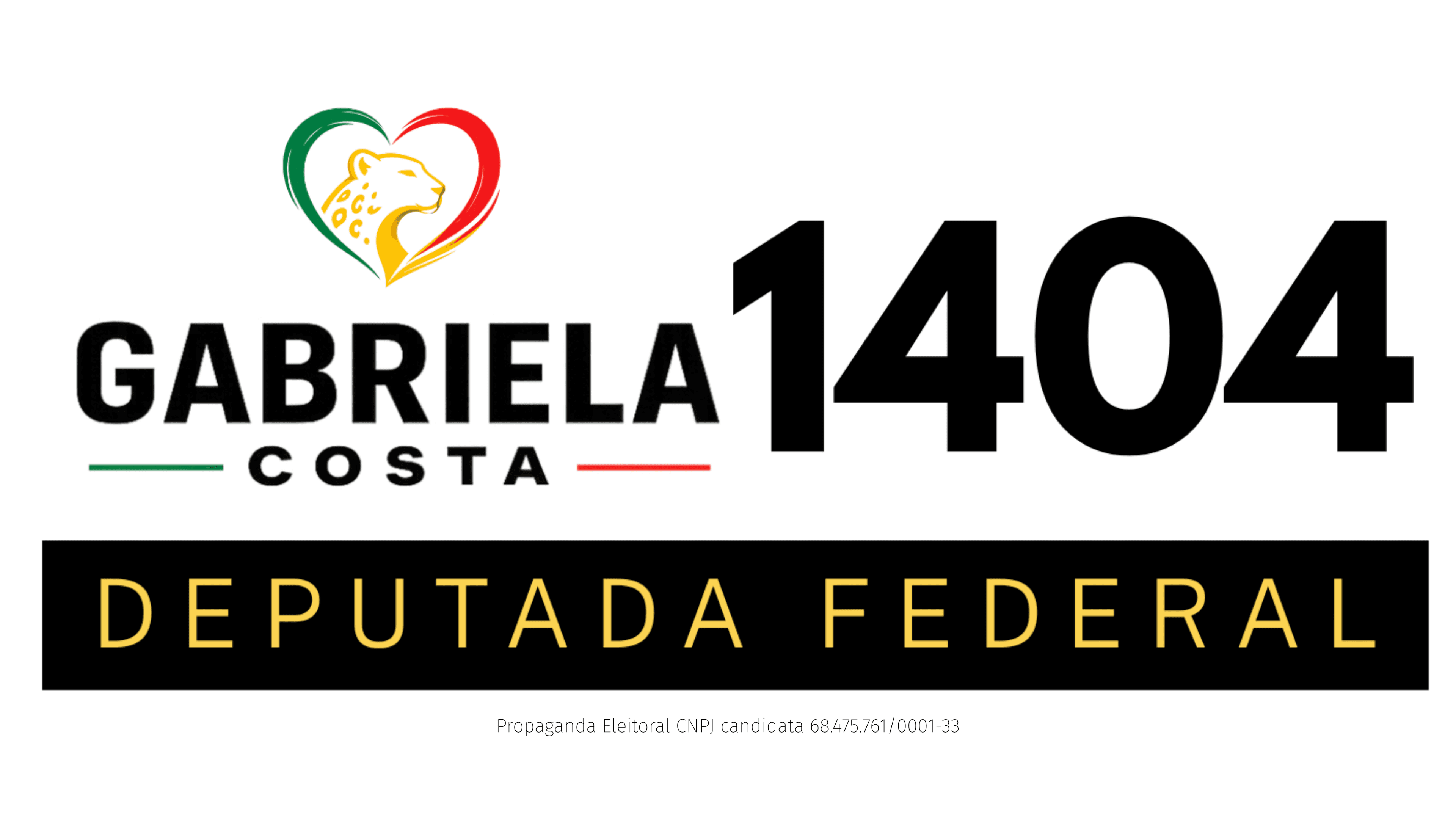 Gabriela Costa 1404, candidata a deputada federal